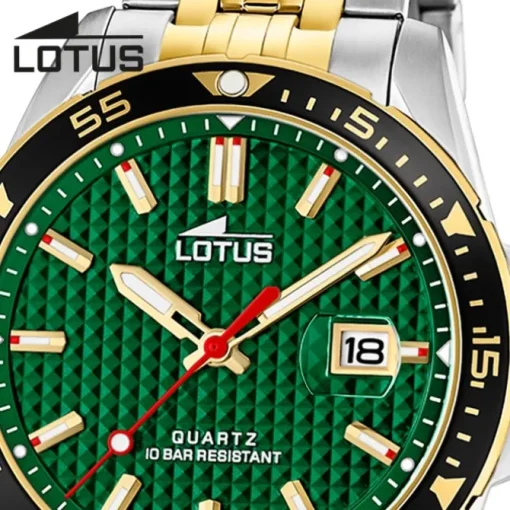 Lotus Herrenuhr Excellent Armbanduhr Edelstahl silber gold UL18652/2
