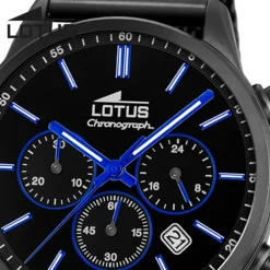 Lotus Herrenuhr Khrono Armbanduhr Edelstahl schwarz UL18700/3