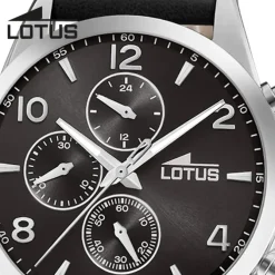 Lotus Herrenuhr Khrono Armbanduhr Leder schwarz UL18630/4