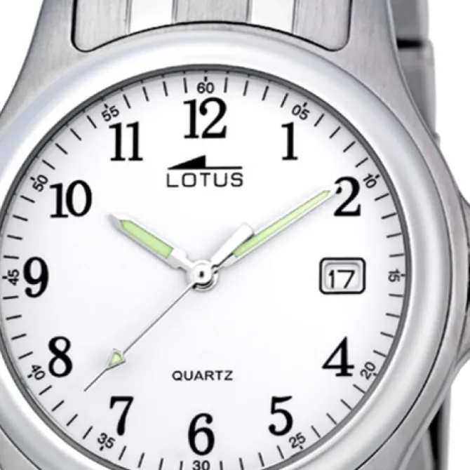 LOTUS Herrenuhr klassisch Analog Quarz Uhr Edelstahl Armband silber UL15150/A