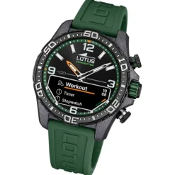 Lotus Herrenuhr Kunststoff Grün Lotus Multifunktion Armbanduhr UL20000/2