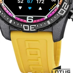 Lotus Herrenuhr Kunststoff gelb Lotus Multifunktion Armbanduhr UL20000/8