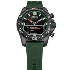Lotus Herrenuhr Kunststoff Grün Lotus Multifunktion Armbanduhr UL20000/2