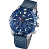 Lotus Herrenuhr Leder blau Lotus Classic Armbanduhr UL18811/3