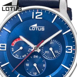 Lotus Herrenuhr Leder blau Lotus Classic Armbanduhr UL18832/2