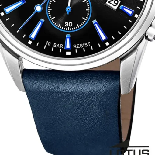 Lotus Herrenuhr Leder blau Lotus Classic Armbanduhr UL18691/6
