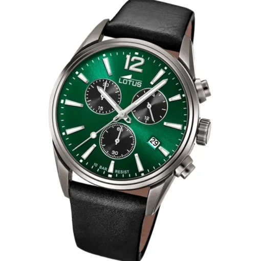 Lotus Herrenuhr Leder schwarz Lotus Classic Armbanduhr UL18683/4