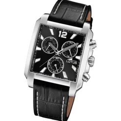 Lotus Herrenuhr Leder schwarz Lotus Classic Armbanduhr UL18851/4