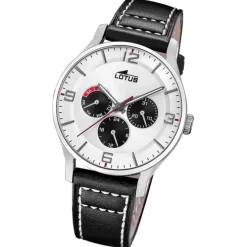 Lotus Herrenuhr Leder schwarz Lotus Classic Armbanduhr UL18832/1