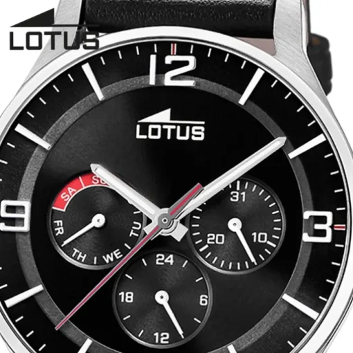 Lotus Herrenuhr Leder schwarz Lotus Classic Armbanduhr UL18832/3