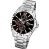Lotus Herrenuhr Multifunktion Armbanduhr Edelstahl silber UL18812/6