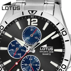 Lotus Herrenuhr Multifunktion Armbanduhr Edelstahl silber UL18812/2