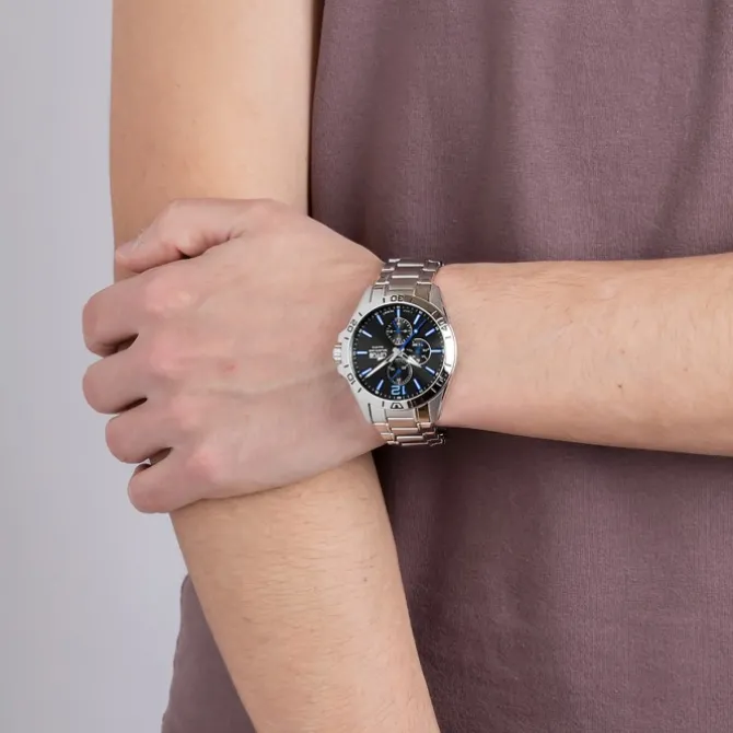 Lotus Herrenuhr Multifunktion Armbanduhr Edelstahl silber UL18812/4