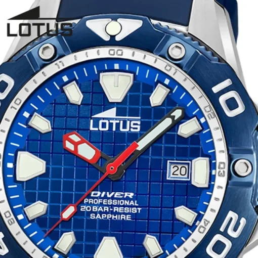 Lotus Herrenuhr Silikon blau Lotus Classic Armbanduhr UL18927/B