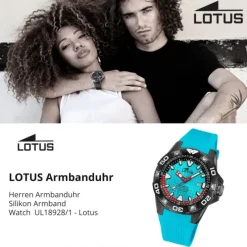 Lotus Herrenuhr Silikon blau Lotus Classic Armbanduhr UL18928/1