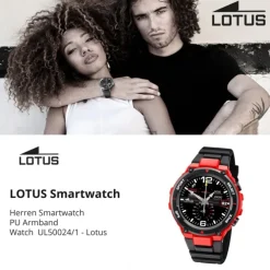 Lotus Herrenuhr Silikon schwarz Lotus Multifunktion Armbanduhr UL50024/1