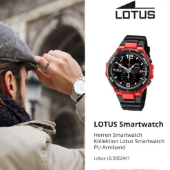Lotus Herrenuhr Silikon schwarz Lotus Multifunktion Armbanduhr UL50024/1