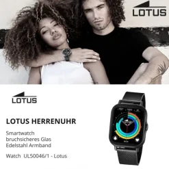 Lotus Herrenuhr Smartwatch Smartwatch Edelstahl schwarz UL50046/1