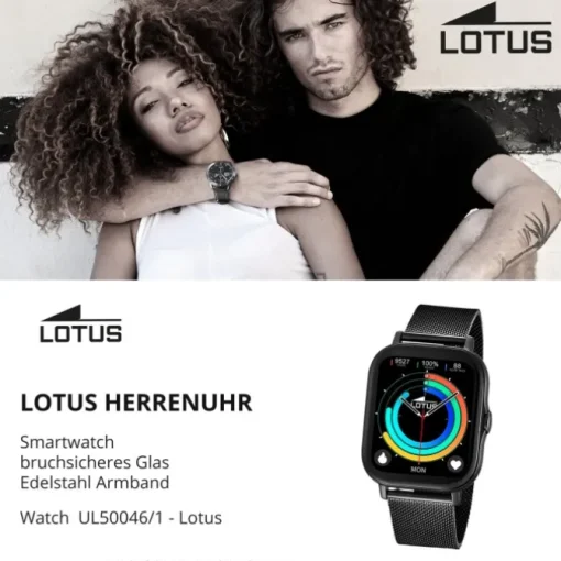 Lotus Herrenuhr Smartwatch Smartwatch Edelstahl schwarz UL50046/1