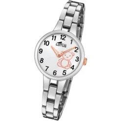LOTUS Jugend Armbanduhr Junior 18658/5 Quarz Edelstahl silber UL18658/5