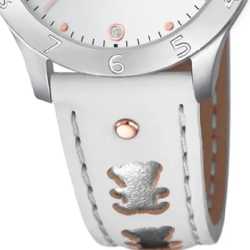 LOTUS Jugend Armbanduhr Junior 18657/A Quarz Leder weiß UL18657/A
