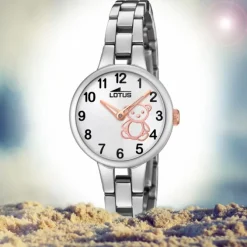 LOTUS Jugend Armbanduhr Junior 18658/5 Quarz Edelstahl silber UL18658/5