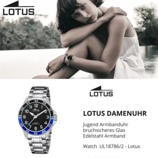 Lotus Jugend Armbanduhr Junior 18786/2 Analog Edelstahl silber UL18786/2