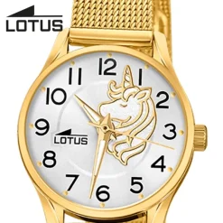 Lotus Jugend Kinderuhr Edelstahl gold Lotus Junior Armbanduhr UL18572/C