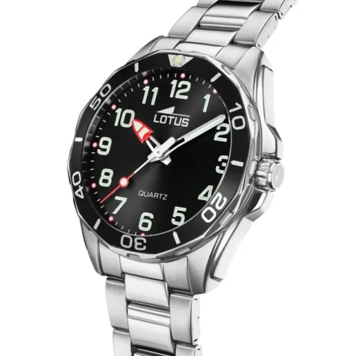 Lotus Jugend Kinderuhr Edelstahl schwarz Lotus Classic Armbanduhr UL18860/2