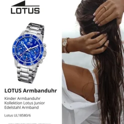 Lotus Jugend Kinderuhr Edelstahl silber Lotus Junior Armbanduhr UL18580/6