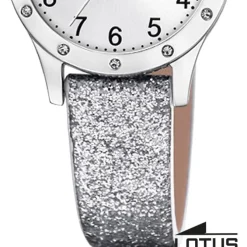 Lotus Kinderuhr Junior Armbanduhr Leder silber UL18624/1