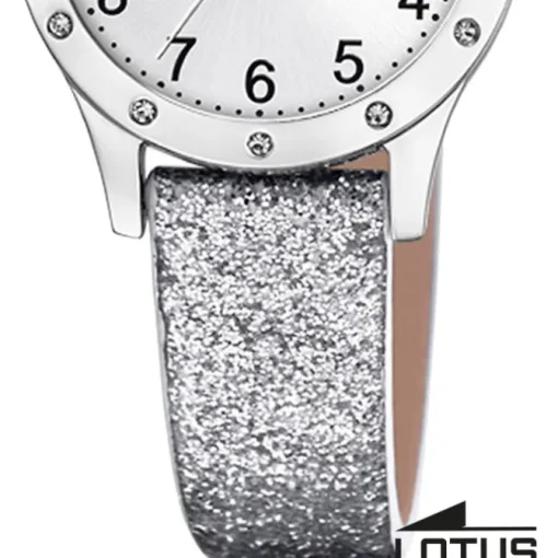 Lotus Kinderuhr Junior Armbanduhr Leder silber UL18624/1