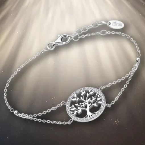 LOTUS Silver - Damen Armband Lebensbaum weiß aus 925 Silber JLP1746-2-1
