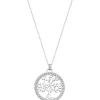 LOTUS Silver - Damen Halskette Lebensbaum weiß aus 925 Silber JLP1746-1-1