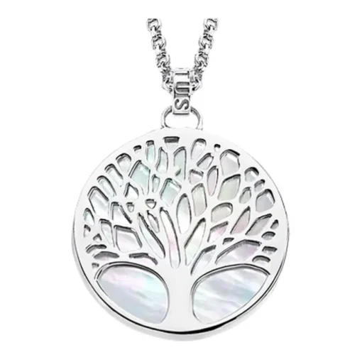 LOTUS Silver - Damen Halskette Lebensbaum perlmutt aus 925 Silber JLP1678-1-1