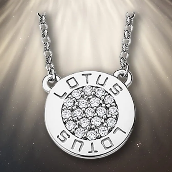 LOTUS Silver - Damen Halskette Rund weiß aus 925 Silber JLP1252-1-1