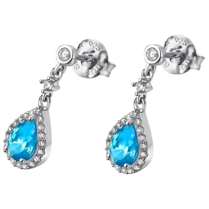 LOTUS Silver - Damen Ohrring Tropfen türkis Ohrstecker 925 Silber JLP1592-4-3