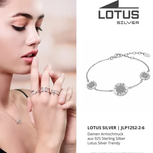 LOTUS Silver Armband Circle 925 Silber LP1252-2/6 weiß Zirkonia JLP1252-2-6