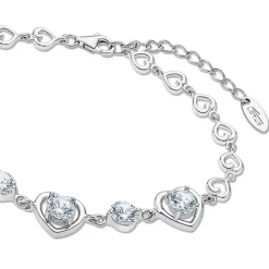 LOTUS Silver Armband Herz 925 Silber Zirkonia Lotus Silver Trendy JLP3092-2-1