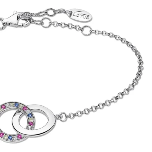 LOTUS Silver Armband Kreis 925 Silber mehrfarbig Zirkonia IT Girl JLP1990-2-3