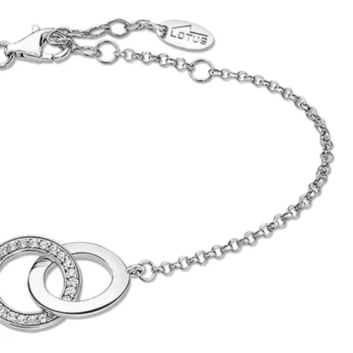 LOTUS Silver Armband Kreis 925 Silber Zirkonia Lotus Silver IT Girl JLP1990-2-1