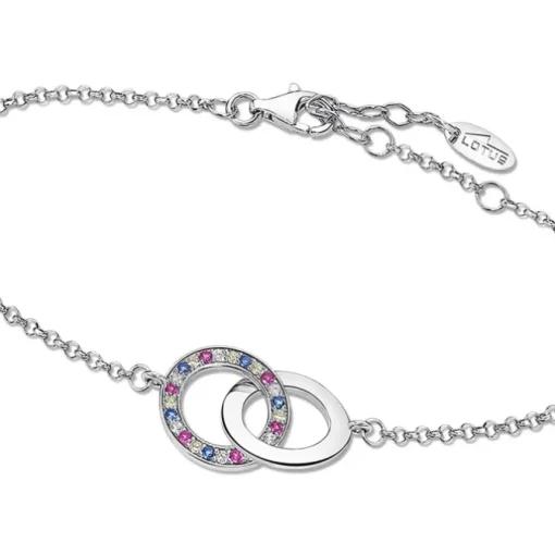 LOTUS Silver Armband Kreis 925 Silber mehrfarbig Zirkonia IT Girl JLP1990-2-3