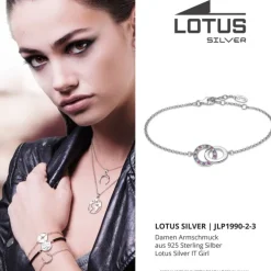 LOTUS Silver Armband Kreis 925 Silber mehrfarbig Zirkonia IT Girl JLP1990-2-3