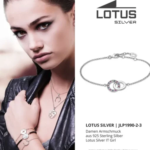 LOTUS Silver Armband Kreis 925 Silber mehrfarbig Zirkonia IT Girl JLP1990-2-3