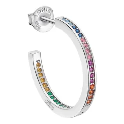 LOTUS Silver Creolen 925 Silber mehrfarbig Zirkonia Mothers Love JLP1937-4-7