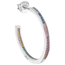 LOTUS Silver Creolen 925 Silber mehrfarbig Zirkonia Mothers Love JLP1937-4-8