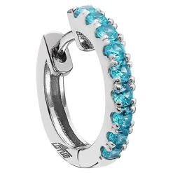 LOTUS Silver Creolen 925 Silber blau Zirkonia Lotus Silver IT Girl JLP1993-4-3