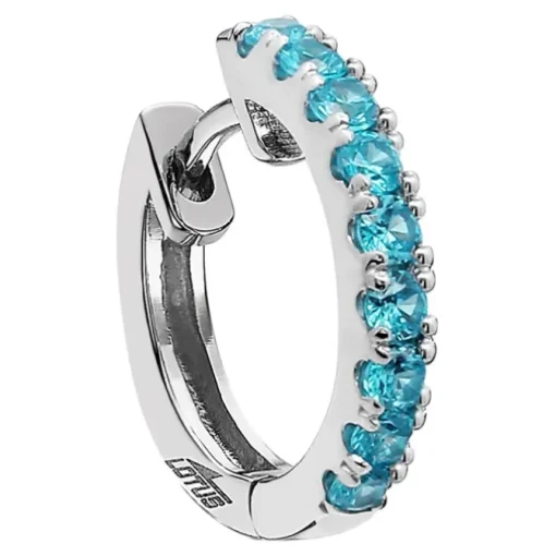 LOTUS Silver Creolen 925 Silber blau Zirkonia Lotus Silver IT Girl JLP1993-4-3