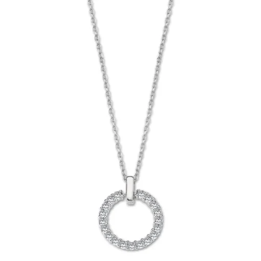LOTUS Silver Halskette 925 Silber weiß Zirkonia Pure Essential JLP3100-1-1