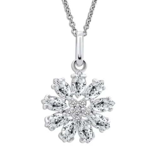 LOTUS Silver Halskette Blume 925 Silber Lotus Silver Trendy JLP3560-1-1